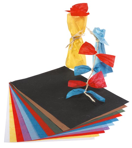 FOLIA Stroh-Seide / Faserseide, 23x32 cm, 10 Bogen