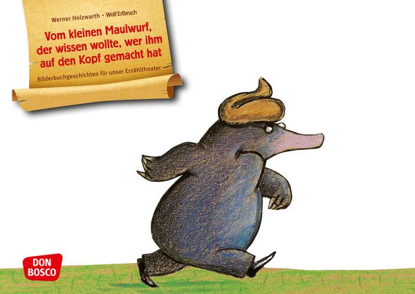 Kamishibai Bildkartenset - Vom kleinen Maulwurf, der wissen wollte, wer ihm auf den Kopf gemacht hat