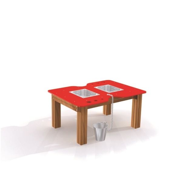 Kinderspielzeug, Sandkasten, Tisch mit Becken, Holzspielzeug, Kinder-Spielset