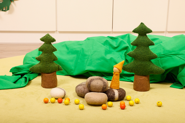 BAUSPIEL Filzkieselstein-Set, 5 Stück BAUSPIEL Filzkieselstein-Set, 5 Stück