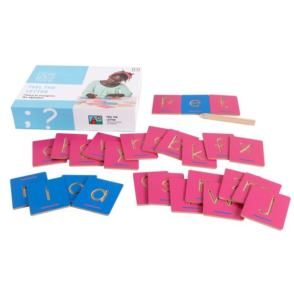 Lernspiel, Buchstaben, Buchstabenkarten, Holzkarte, Alphabet