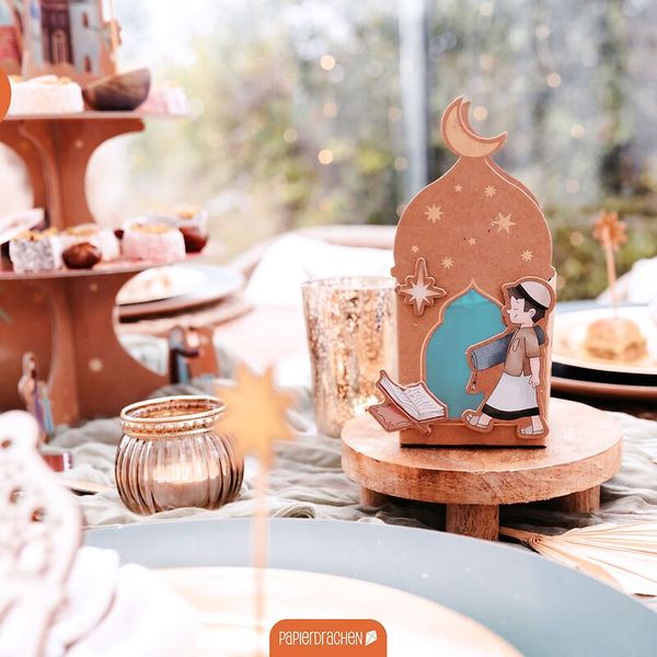 Zuckerfest Tischlichter zum Selbstgestalten – 8 Stück