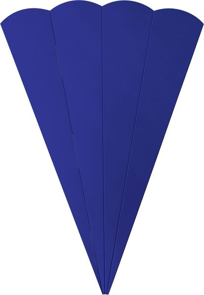 FOLIA Geschwister-Schultüten-Rohlinge, eckig, aus Fotokarton, 41 cm, 5 Stück, Farbe wählbar