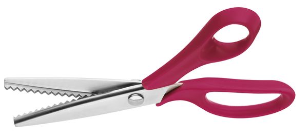 Zick Zack Schere von Clauss, magenta, 21,7cm