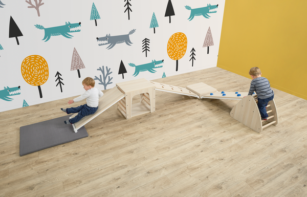 Holzspielzeug, Klettergerüst, Höhe, Leiterbahn, Spielset