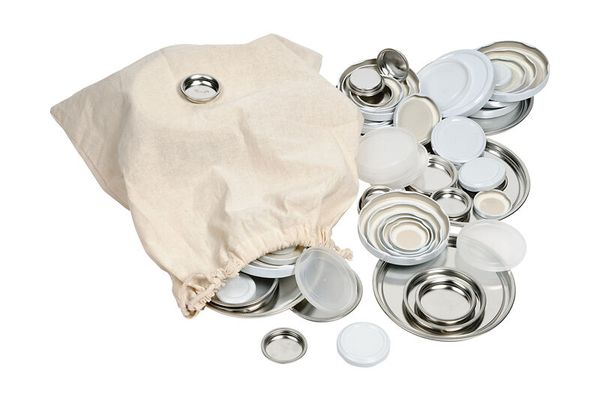 Dosenverschluss, Metalldeckel, Joghurtdeckel, Aufbewahrungsbehälter, Behälterdeckel