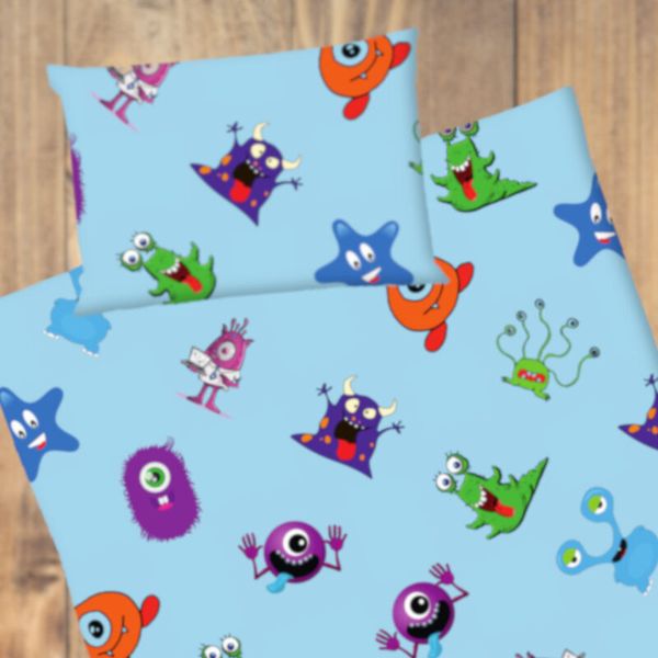 BRÄNDL Bettwäsche Monster blau, versch. Größen BRÄNDL Bettwäsche Monster blau, versch. Größen