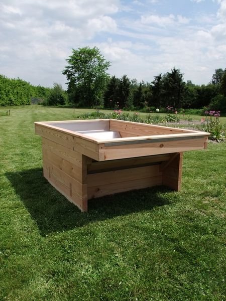 Hochbeet "Vis-á-Vis" - Rollibeet, beidseitig unterfahrbar, B: 120 cm, für 2 Personen Hochbeet "Vis-á-Vis" - Rollibeet, beidseitig unterfahrbar, B: 120 cm, für 2 Personen