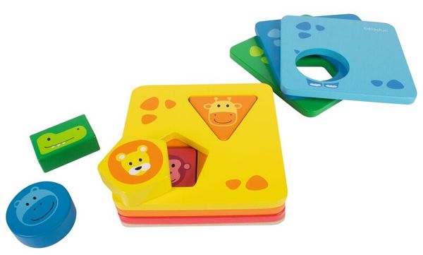 Steckspiel / Puzzle Stacky Tower, 11 Teile, ab 2 Jahre Steckspiel / Puzzle Stacky Tower, 11 Teile, ab 2 Jahre