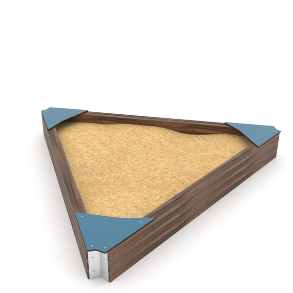 triangle, holzrahmen, sandbrett, dichtung, metallwinkel
