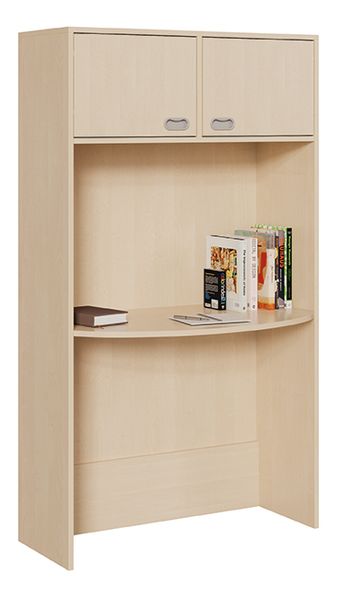 Bücherregal, Schreibtischregal, Holzregal, Regalaufsatz, Aufbewahrung