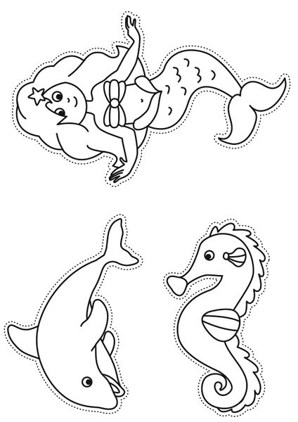 Meerjungfrau, Seepferdchen, Delfin, Meerestier, Schmuckbikinis?