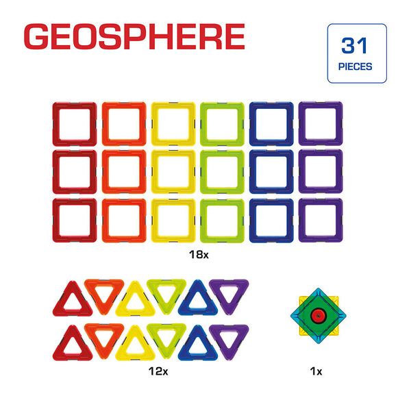 GEOSMART Geosphere, 31 Teile, ab 3 Jahre GEOSMART Geosphere, 31 Teile, ab 3 Jahre