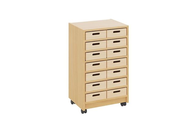 Materialschrank mit kleinen Kästen ohne Sichtfenster, Varianten wählbar