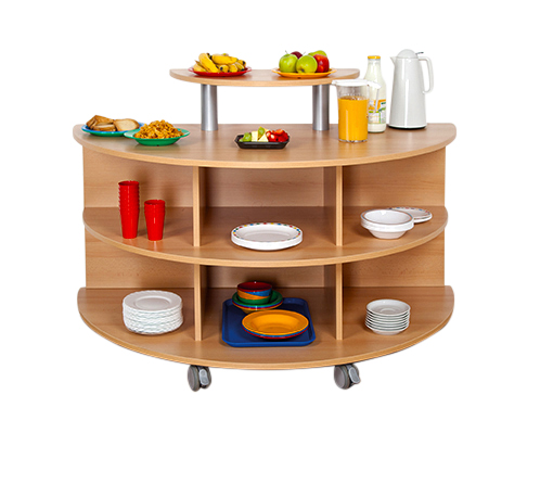 Küchenwagen, Servierwagen, Holz, rollen, Geschirrset