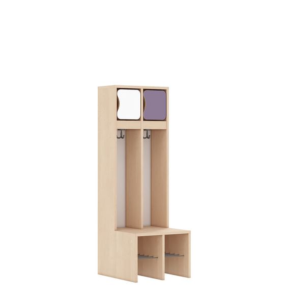 Garderobe Blox, mehrfarbige Türen, Variante wählbar