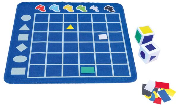 Spielteppich - Formen sortieren, 100 x 100 cm, 100 % Polyamid Spielteppich - Formen sortieren, 100 x 100 cm, 100 % Polyamid