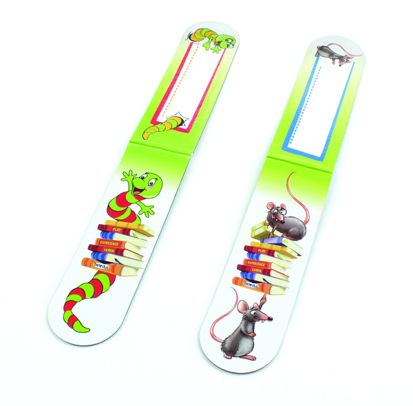 Kinderspielzeug, Schule, Bleistift-Set, Lesezeichen, Motivtiere