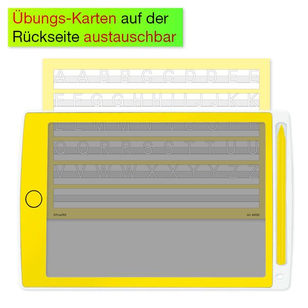 Tastatur, Übungs-Karten, Rückseite, auswechselbar, Schreibtafel