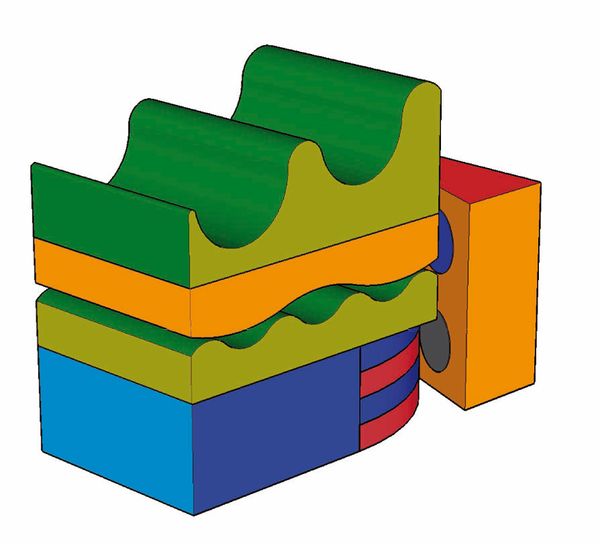 BÄNFER Baumodul MEDI mit Tastkeil, 9 Teile BÄNFER Baumodul MEDI mit Tastkeil, 9 Teile
