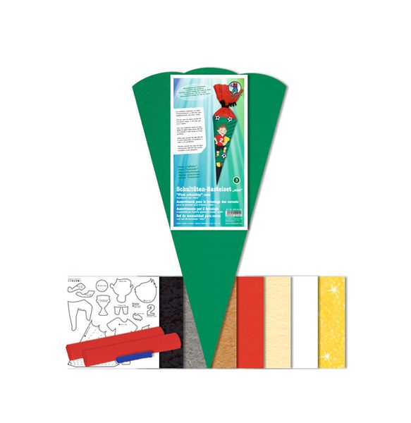 Geschwister-Schultüten-Bastelset Classic Line, Fußballer, 41 cm, 1 Set