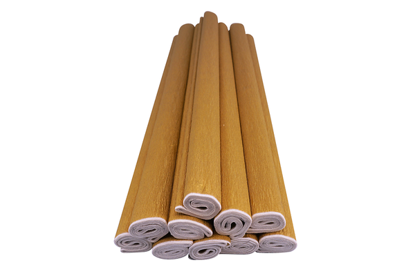 ELVIRAS Bastelkrepp Einzelfarbe 50 x 250 cm, 10 Rollen (Farbe wählbar)