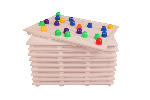 Steckmosaik-Platten, rechteckig, groß, 10 Stück, 27,5 x 19,5 cm