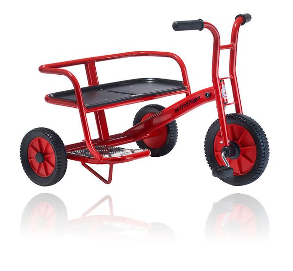 Kindertrike, Dreirad, Rot, Metallrahmen, Puppenwagen