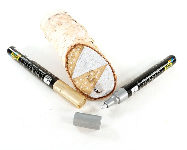 FOLIA Gold- und Silberlackstift, Set