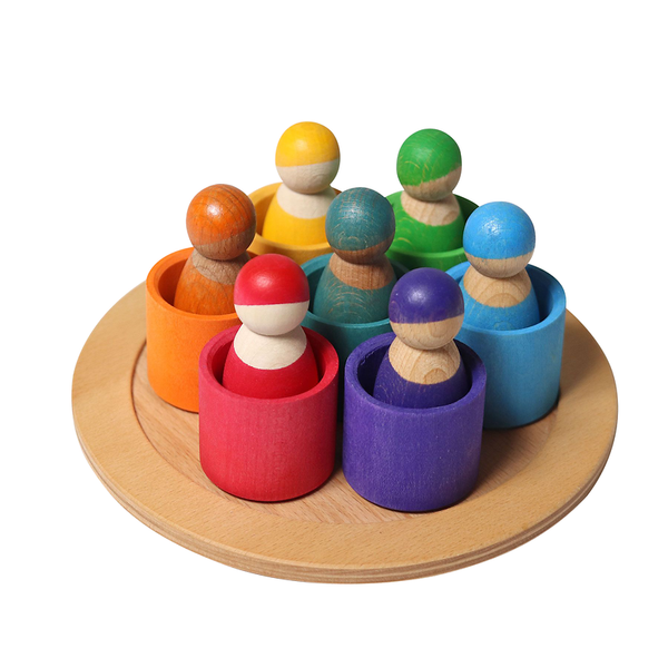holzspielzeug, puzzle, kugelbahn, holzfiguren, farbenfrohe kegel