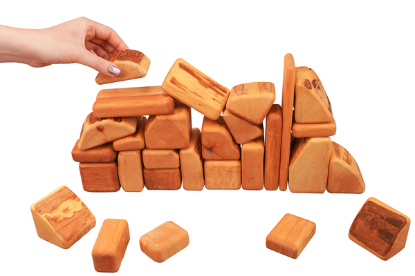 Holz, Holzige Blöcke, Blöcke Set, Spielsachen Steine, Klotz Stapel