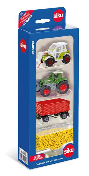 SIKU Spielwelt Set - Landwirtschaft, Baustelle & Straßenbau, ab 3 Jahre