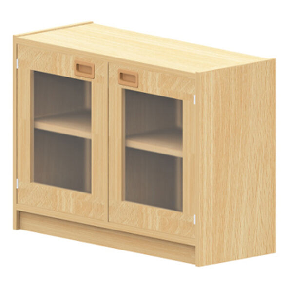 BasicPlus Unterschrank mit Doppeltür (mit Glasfüllung), mit Mittelwand, je zwei Einlegebögen, B: 102 cm BasicPlus Unterschrank mit Doppeltür (mit Glasfüllung), mit Mittelwand, je zwei Einlegebögen, B: 102 cm