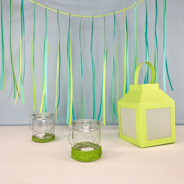 Laternen-Rohlinge, eckig, Pastell, 5 Stück Laternen-Rohlinge, eckig, Pastell, 5 Stück