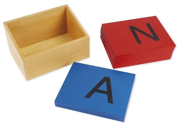 Sandpapier Großbuchstaben, Montessori Premium
