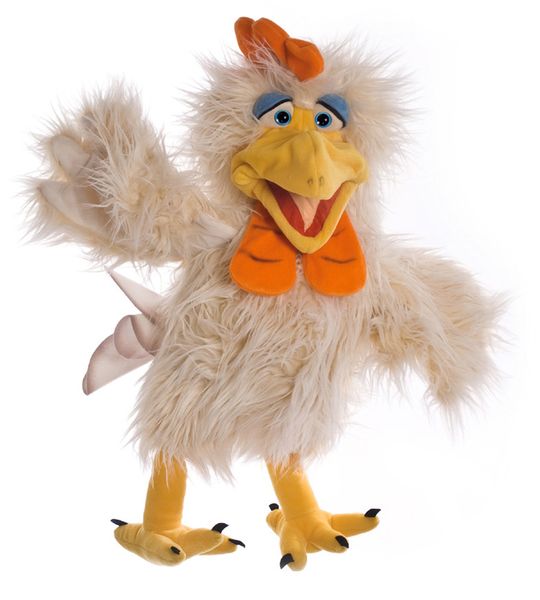 Plüschfigur, Vogel, Huhn, Schnabel, Pelzig