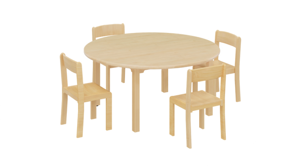 Runde Sitzgruppe für 4 oder 6 Kinder