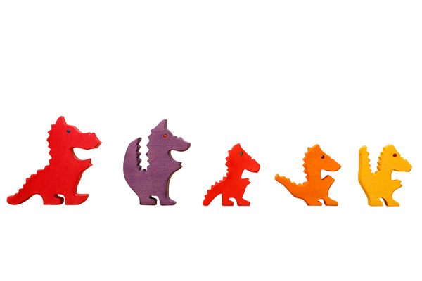 dinosaur, wooden toy, stackable, colorful, children toy