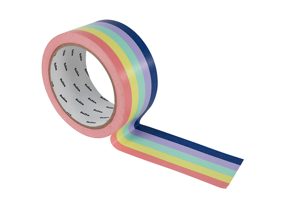 FOLIA Klebeband Regenbogen, 48 mm x 25 m