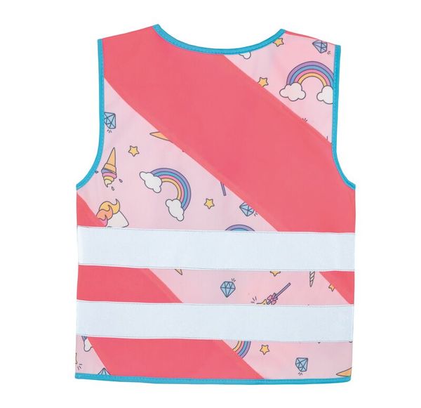 Warnweste Kinder mit Reißverschluss, versch. Größen & Motiven, 1 Stk.