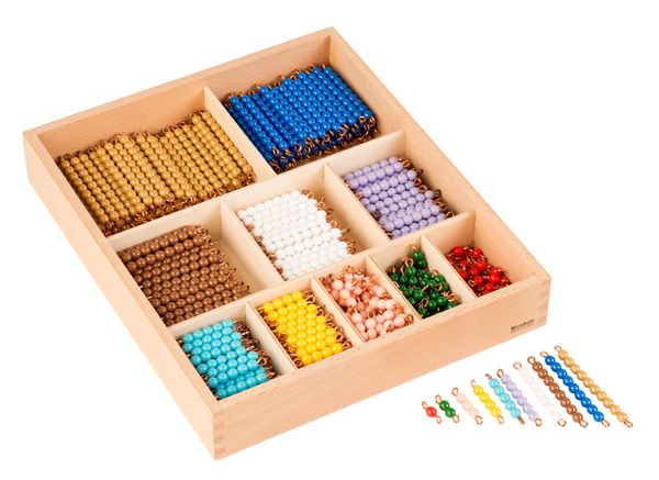 NIENHUIS MONTESSORI Perlenstäbchen zur Multiplikation NIENHUIS MONTESSORI Perlenstäbchen zur Multiplikation