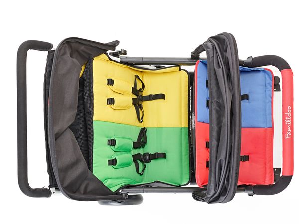FAMILIDOO Lidoo City BB, leichtgewichtiger 4-Sitzer Kinderwagen für Neugeborene bis zum Kleinkind (SONDERANGEBOT)