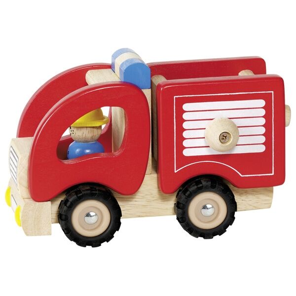 Holzspielzeug, Feuerwehr, Holzauto, Holzfahrzeug, Kinderfahrzeug