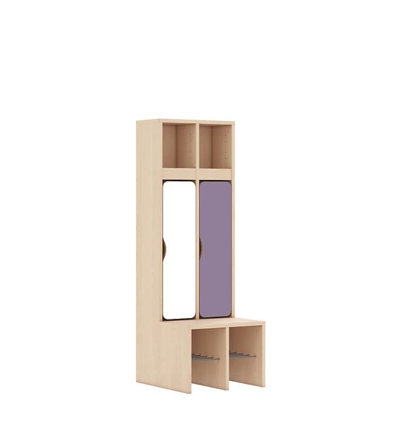 Garderobe Blox, mehrfarbige Türen, Variante wählbar