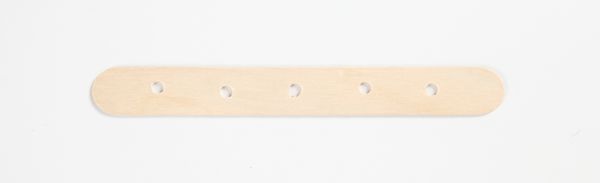 Holzflachstäbe mit Lochung, 500 Stück, 15 cm lang