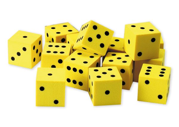 Würfel, Würfelspiel, Gelb, Dots, Würfelset