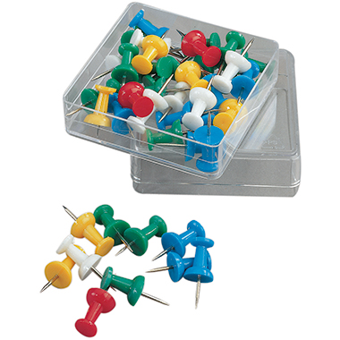 Pinnwandnadel Kunststoff, farbig sortiert, 40 Stück Pinnwandnadel Kunststoff, farbig sortiert, 40 Stück