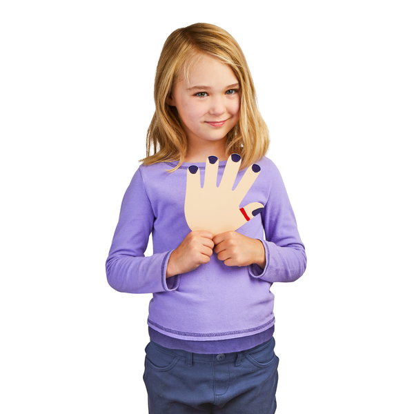 Kindershirt, Lila Pullover, Handabdruck, Patches, Longsleeve