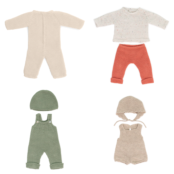 Puppenkleidung-Set aus Strick "Winter", 38 cm, 7-tlg.