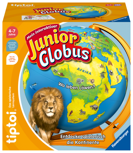RAVENSBURGER tiptoi® Mein interaktiver Junior Globus, ab 4 Jahre RAVENSBURGER tiptoi® Mein interaktiver Junior Globus, ab 4 Jahre